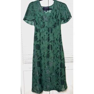 green emerald velvet dress Vintage Anna Sui Green Silk-Effect Slip Dress  Amarsi Paris